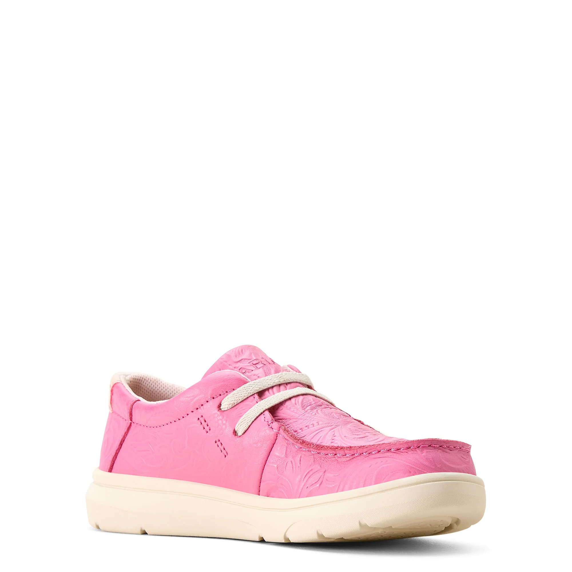 Ariat Girls Hot Pink Floral Embossed Hilo