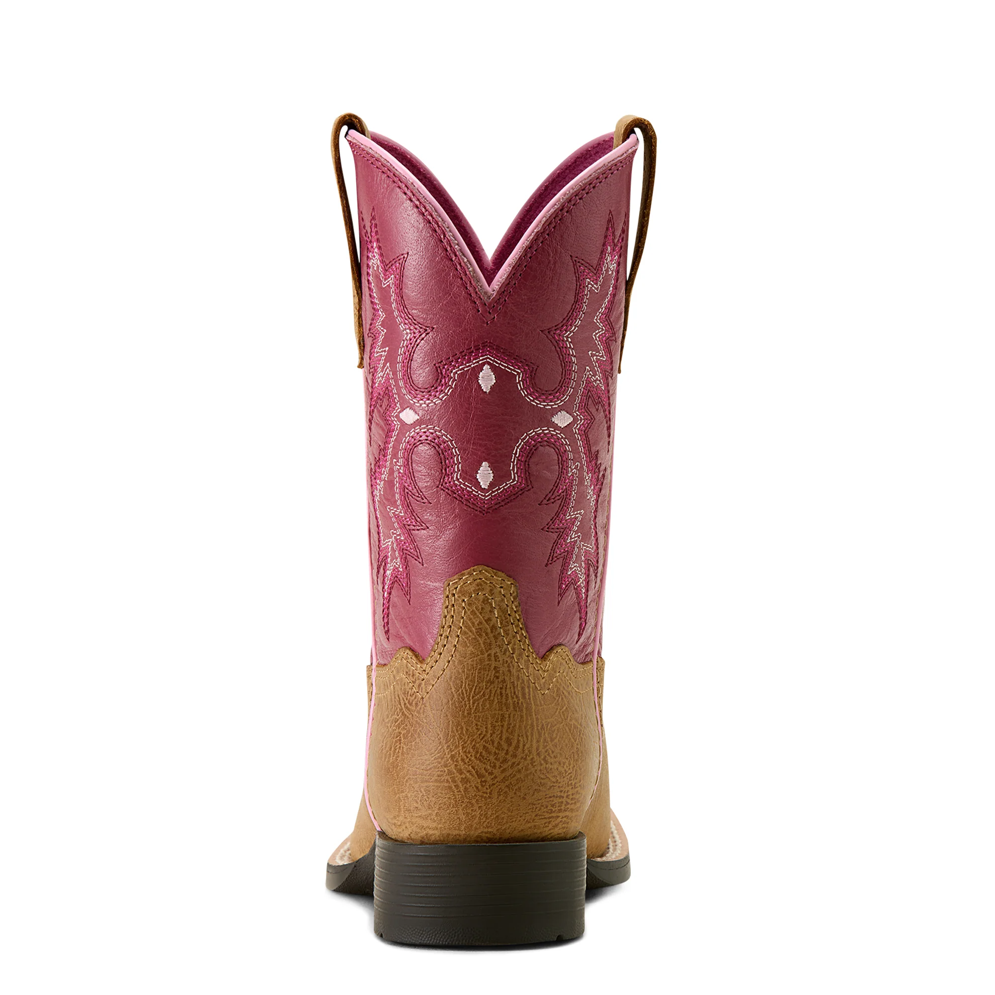 Ariat Girls Tombstone Wide Square Toe Western Boots - Image 3