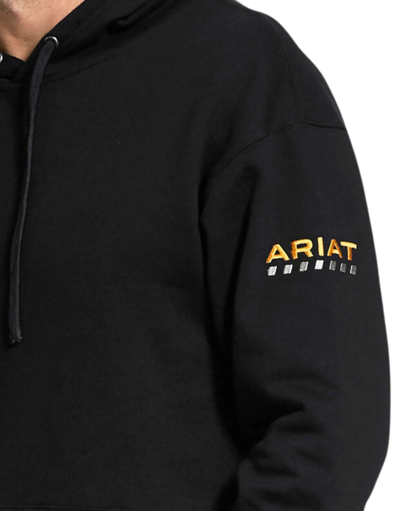 Ariat Mens Black Rebar Workman Hoodie - Image 2