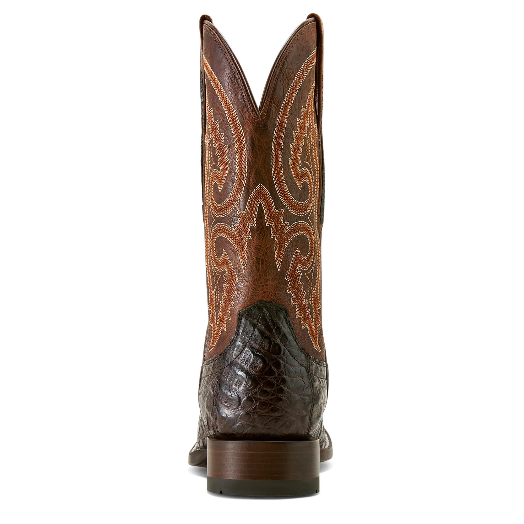 Ariat Mens Classic Callen Chocolate Caiman Belly Boots - Image 3