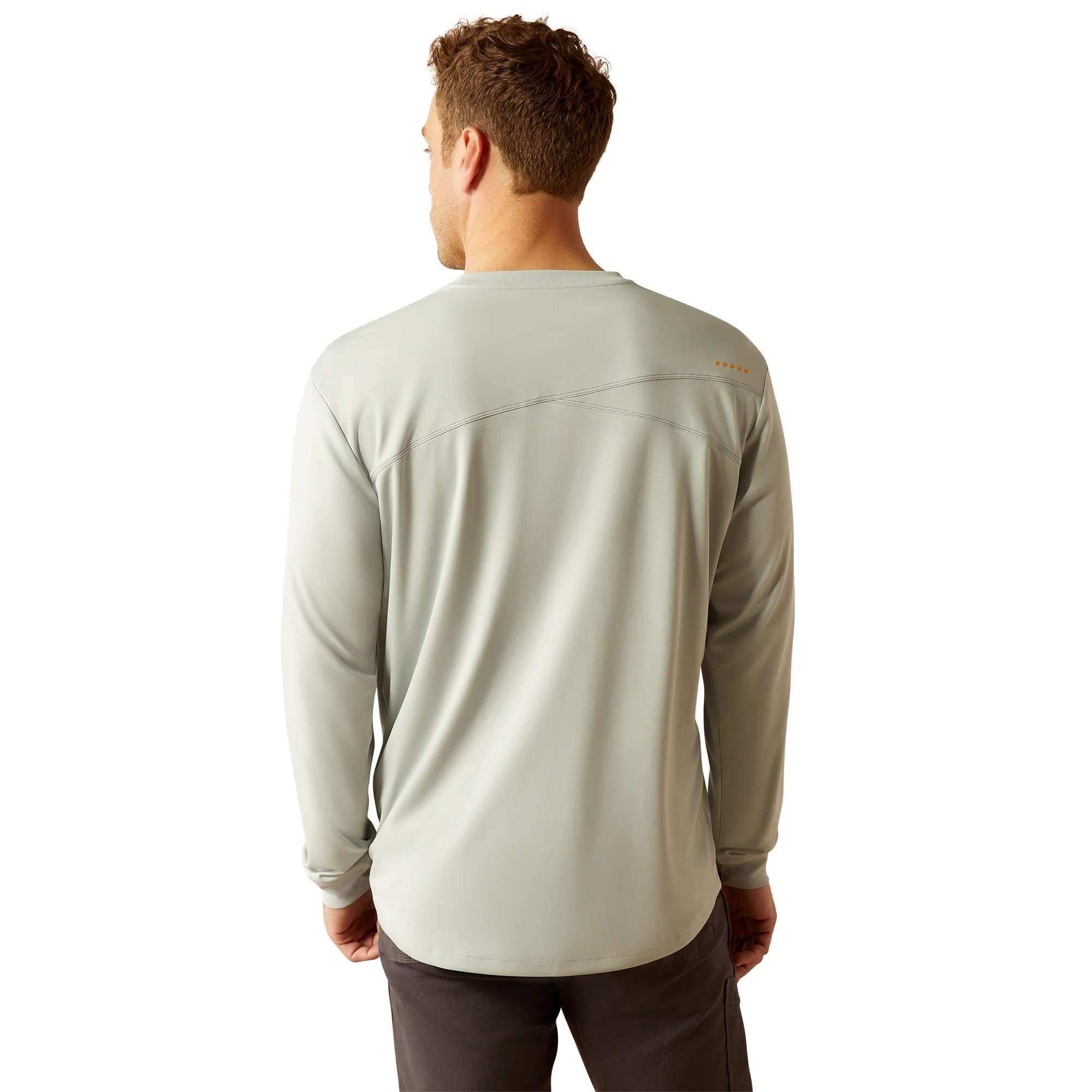 Ariat Mens Grey Rebar Sunblocker T-Shirt - Image 2