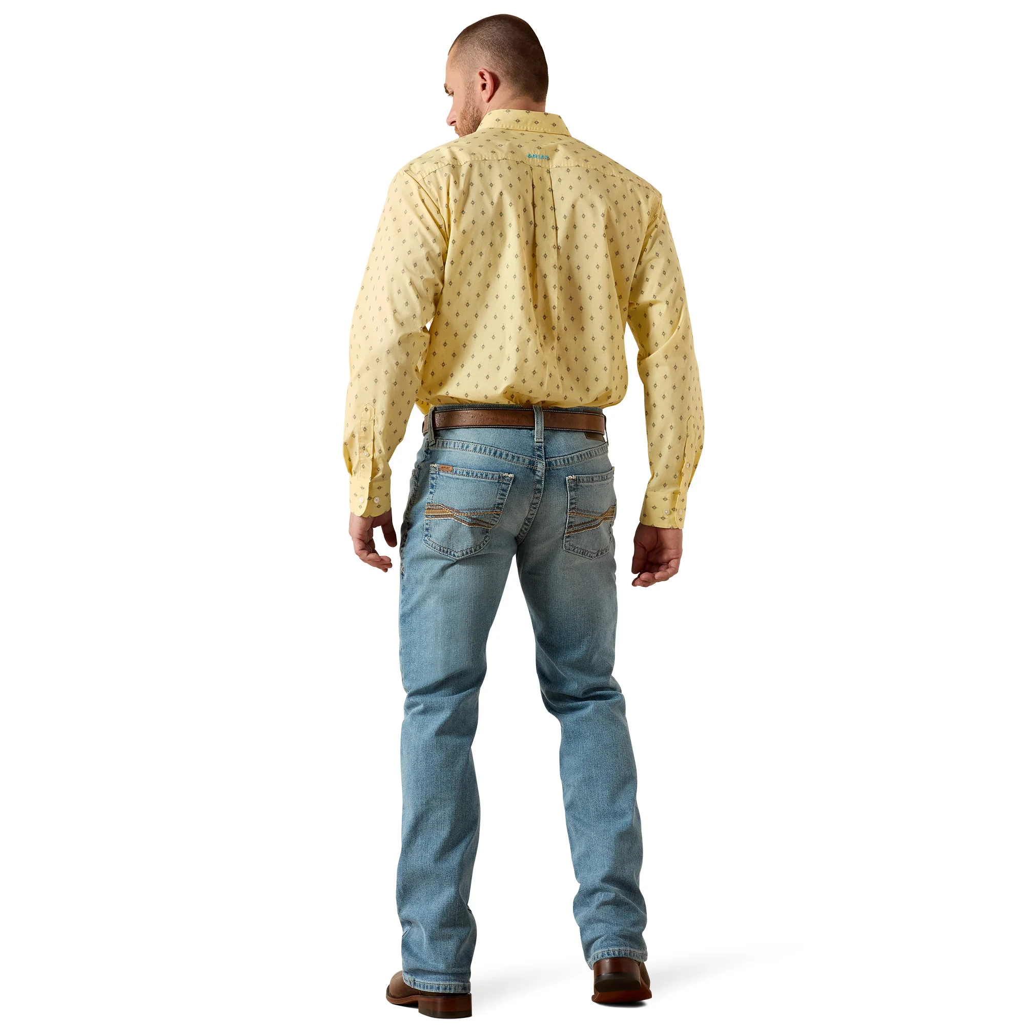 Ariat Mens M4 Relaxed Gus Boot Cut Jeans - Image 2