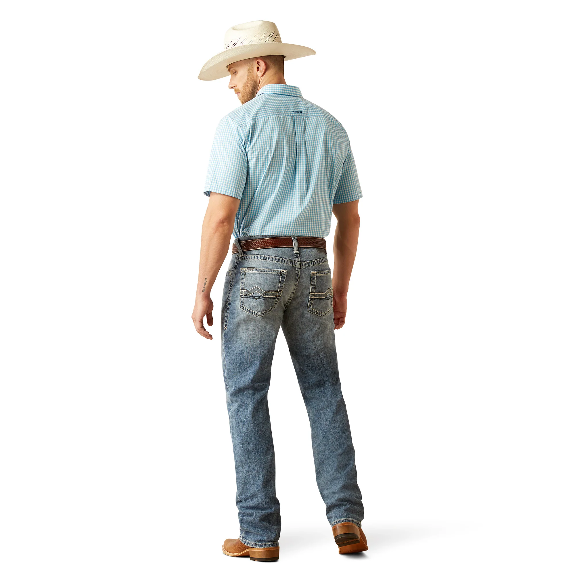 Ariat Mens M4 Relaxed Reece Straight Leg Jeans - Image 2