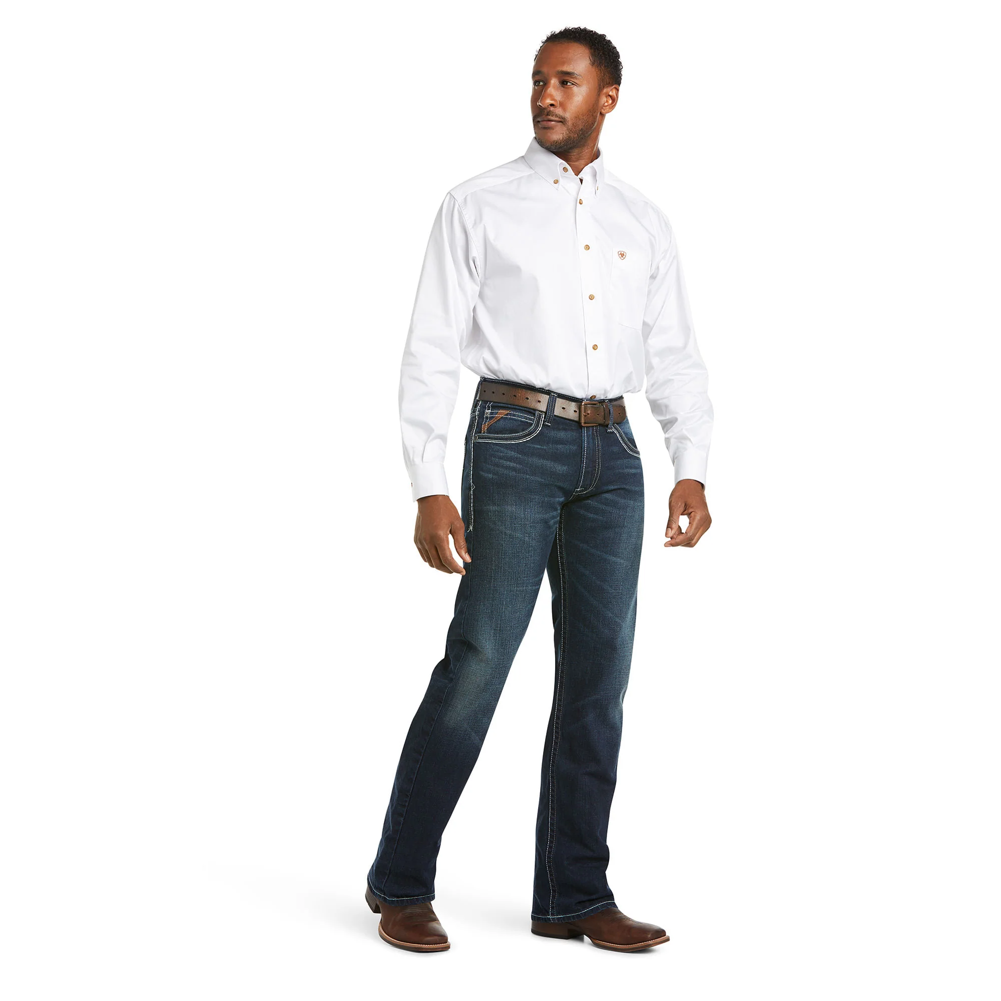 Ariat Mens M5 Slim Stretch Coltrane Stackable Straight Leg Jeans - Image 3