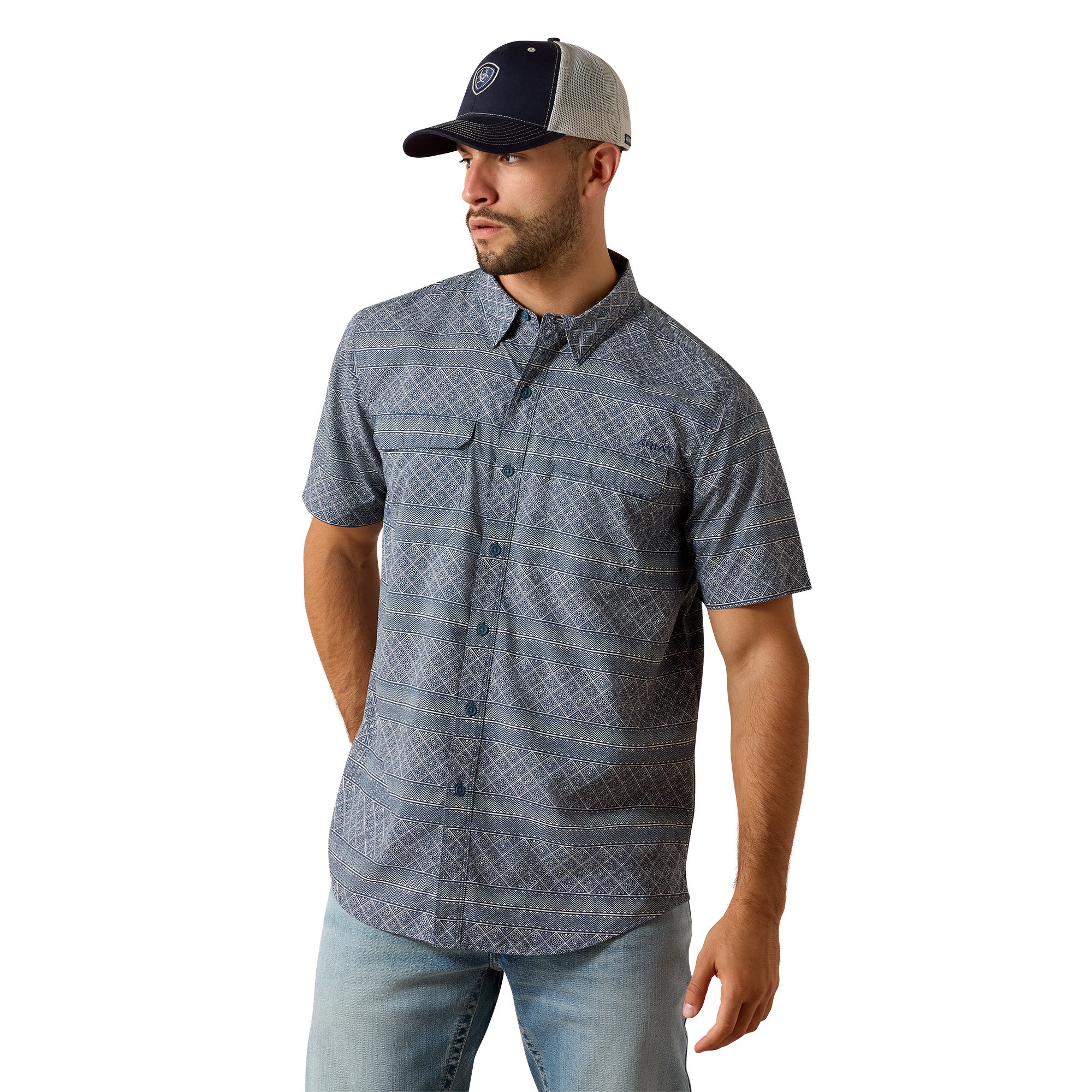 Ariat Mens Printed VentTEK Outbound Fitted Shirt