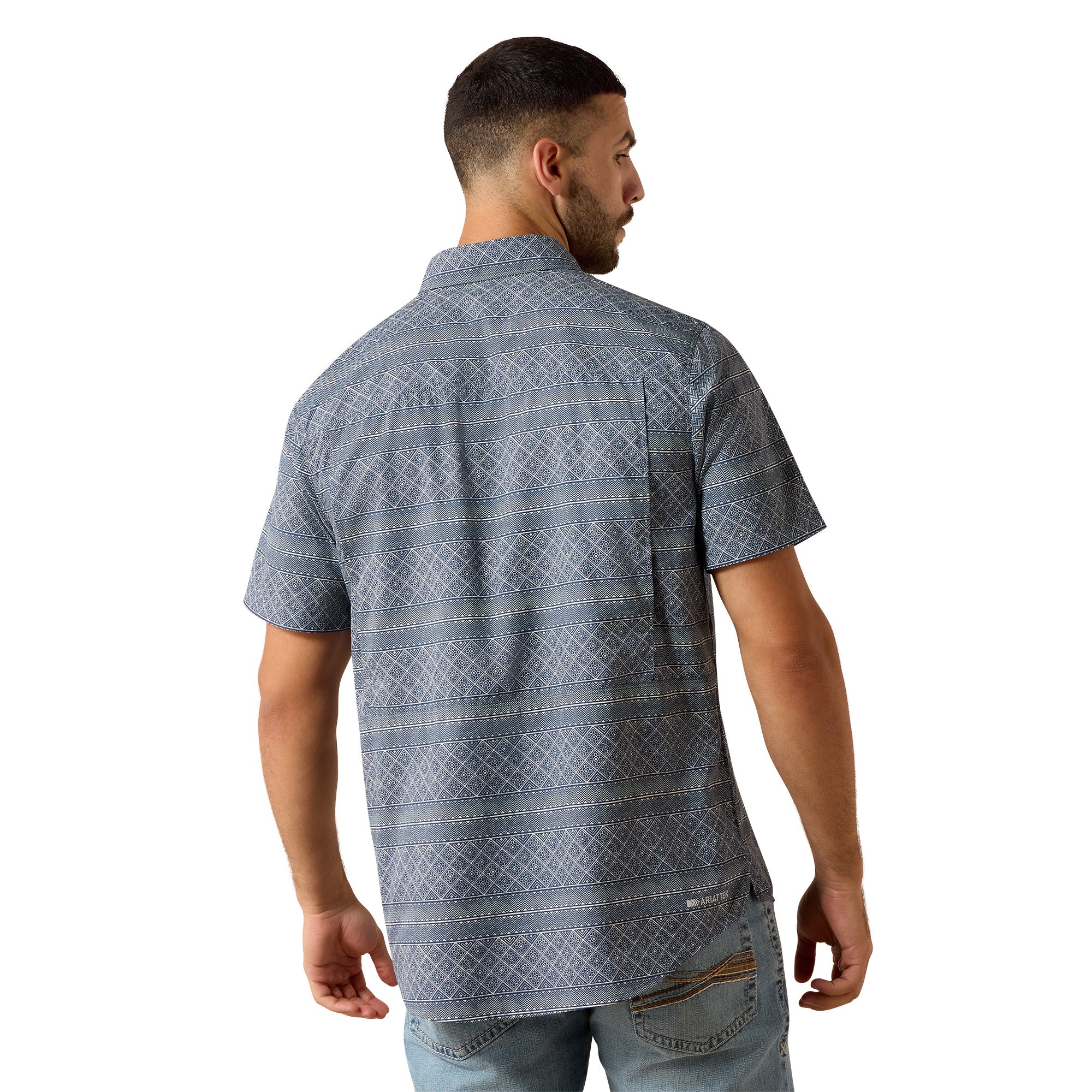 Ariat Mens Printed VentTEK Outbound Fitted Shirt - Image 2