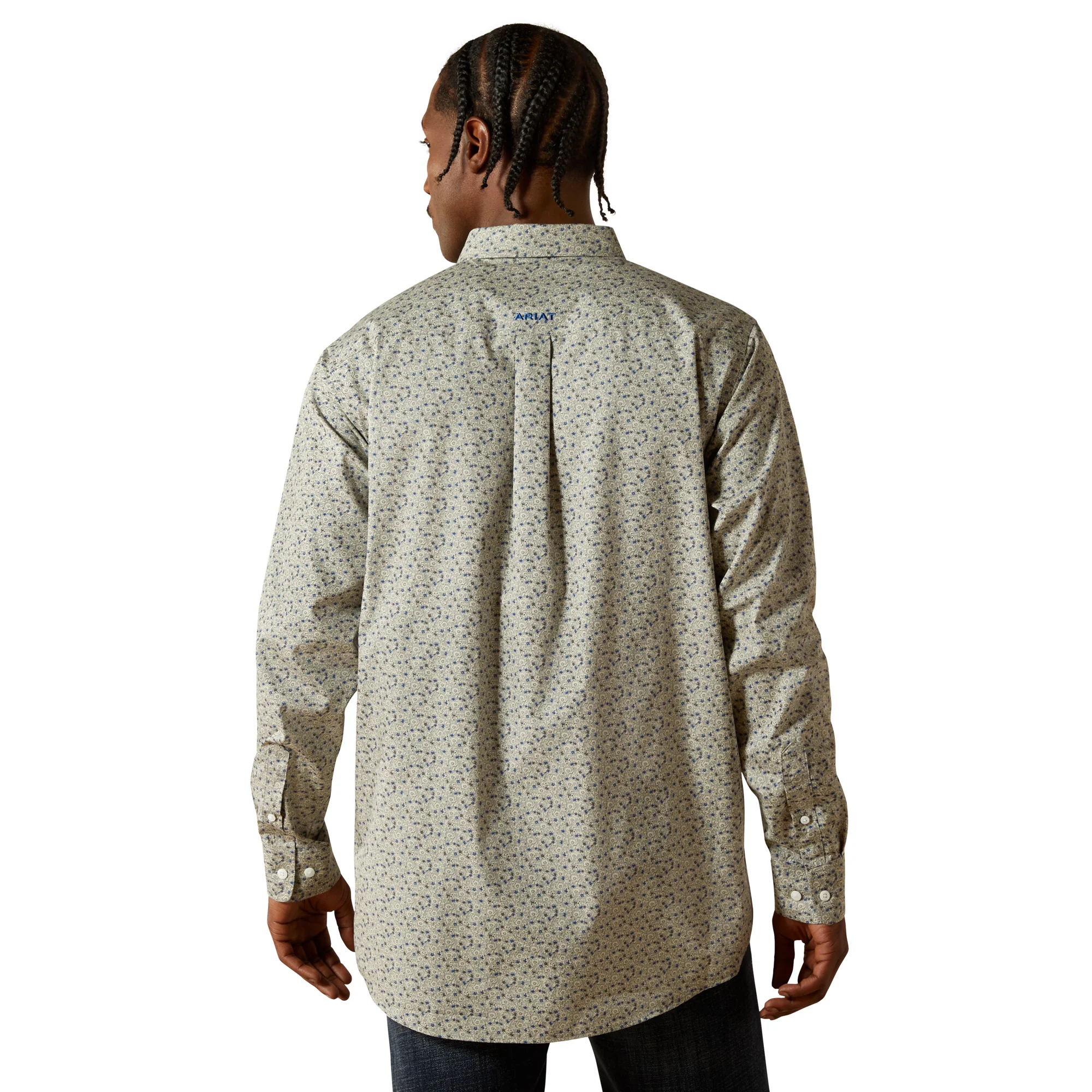 Ariat Mens Wrinkle Free Cade Fitted Shirt - Image 2