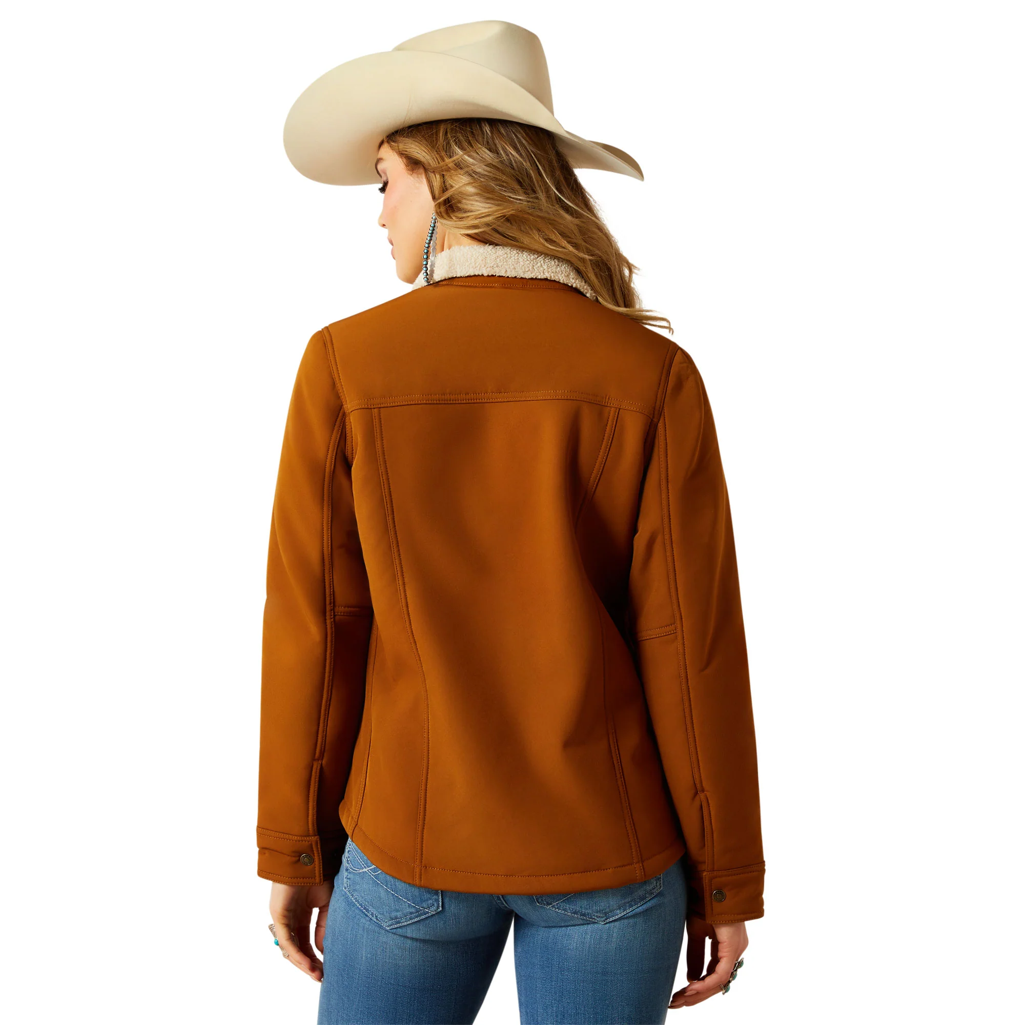 Ariat Womens Chesnut Berber Back Softshell Jacket - Image 2