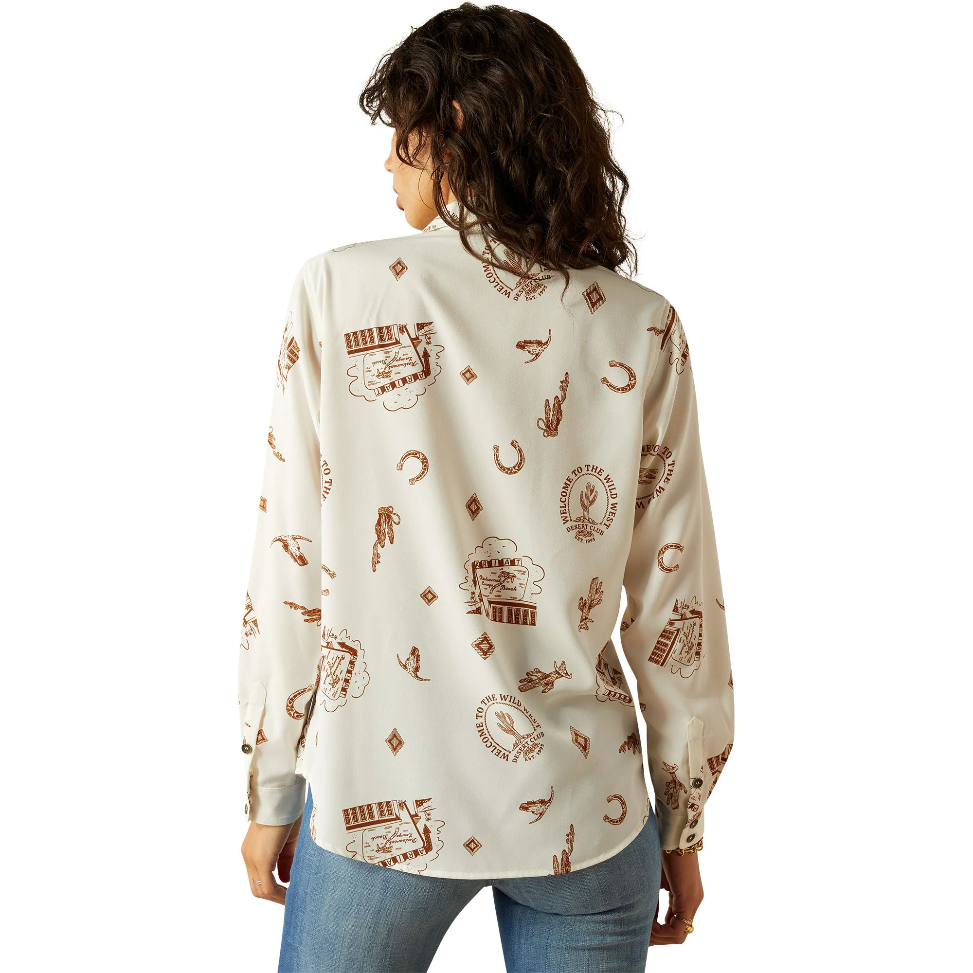Ariat Womens Homestyle Road Trip Print Shirt - Image 2