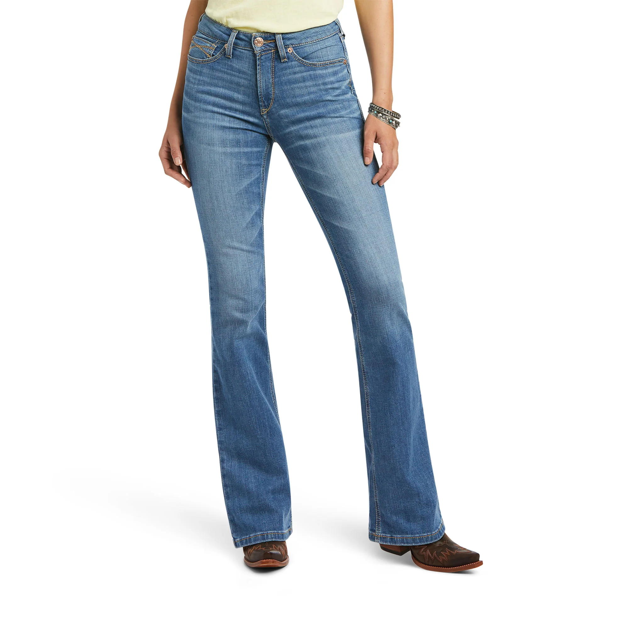 Ariat Womens Real Daniela Tennessee Boot Jeans - Image 3