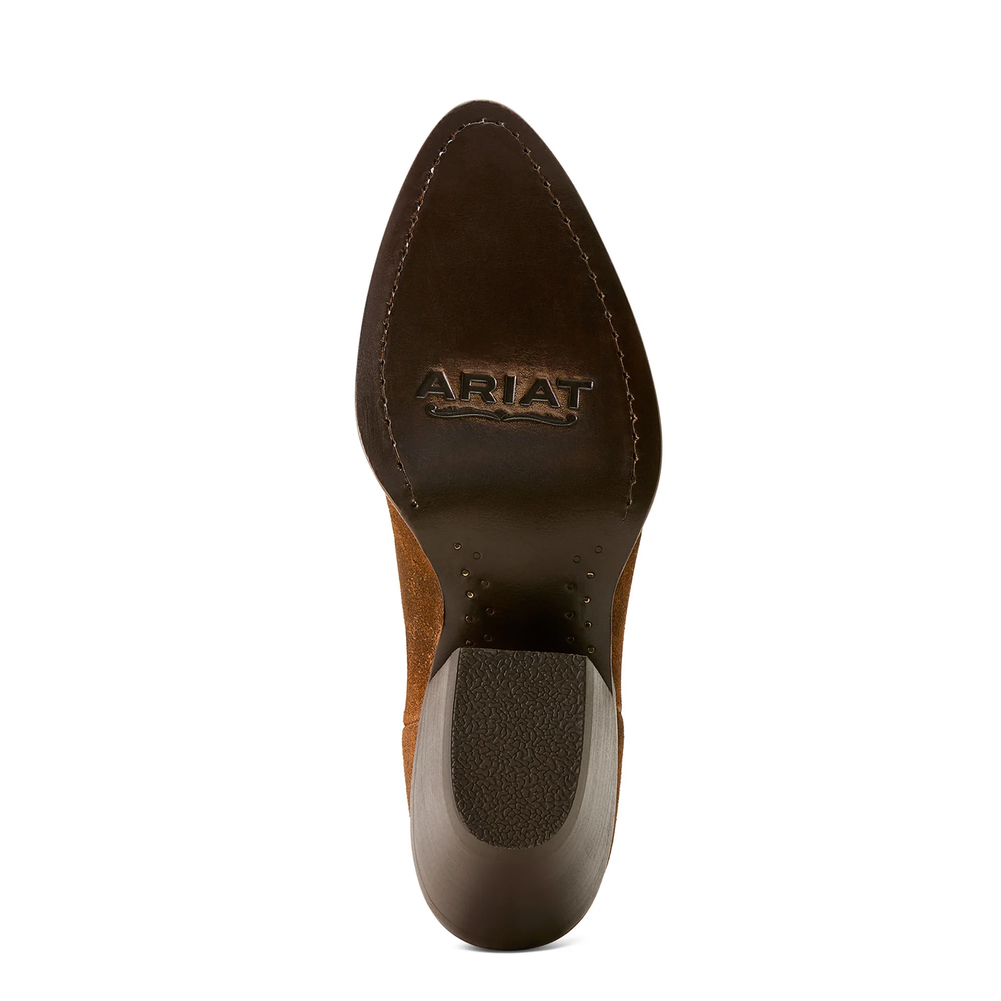 Ariat Womens Shiloh Dark Ginger Suede Booties - Image 3