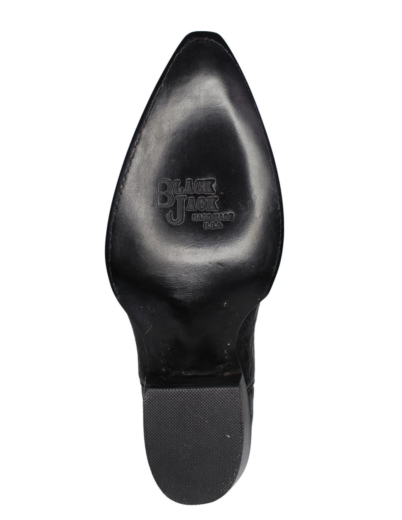 Black Jack Mens Black Caiman Belly Boots - Image 4