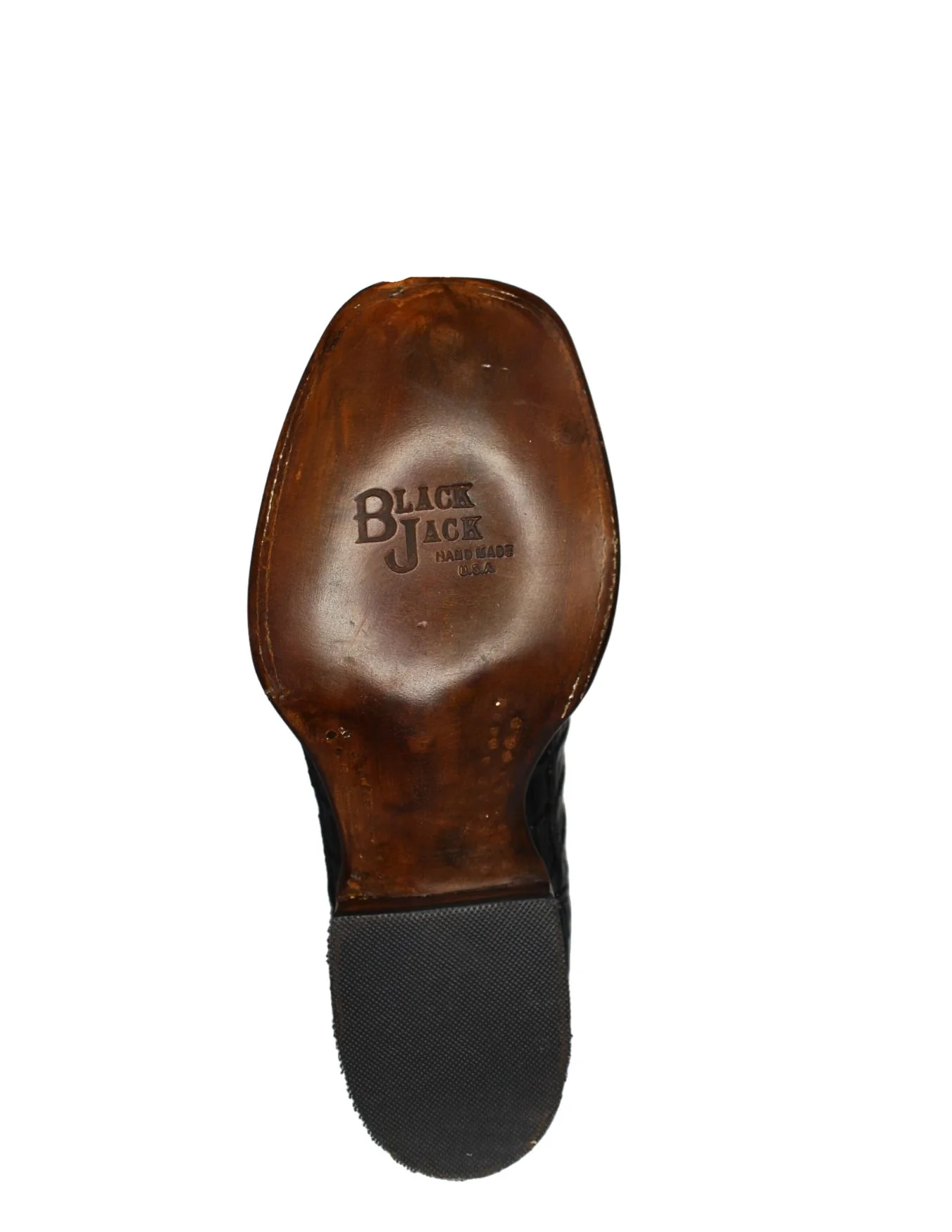 Black Jack Mens Black Caiman Tail Boots - Image 4