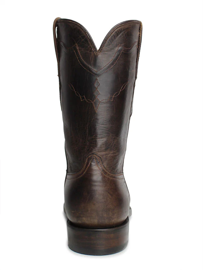 Black Jack Mens Chocolate Mad Dog Goat Roper Boots - Image 3