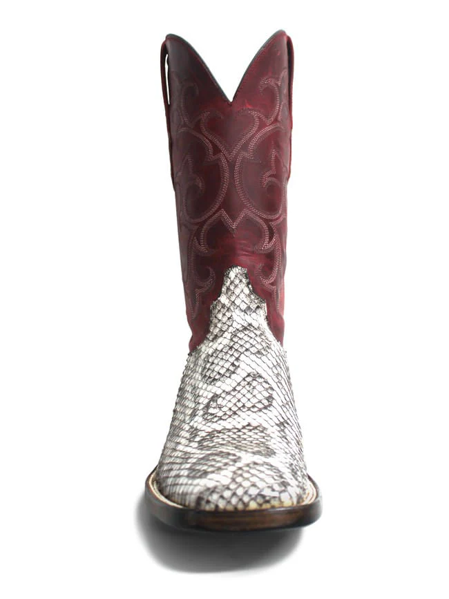 Black Jack Mens El Jefe Natural Anaconda Boots - Image 2