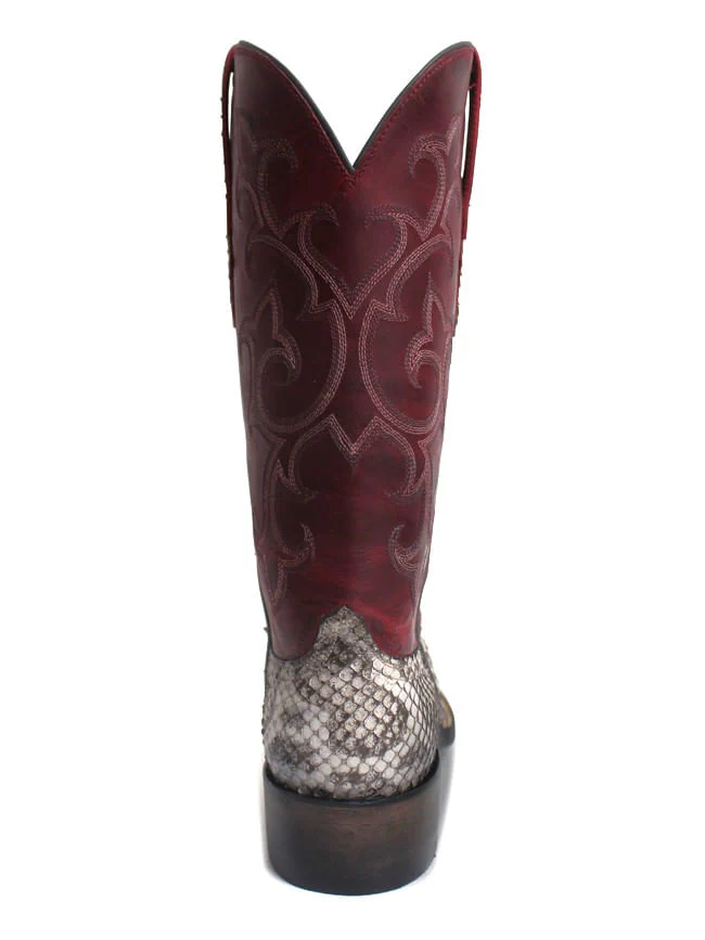 Black Jack Mens El Jefe Natural Anaconda Boots - Image 3