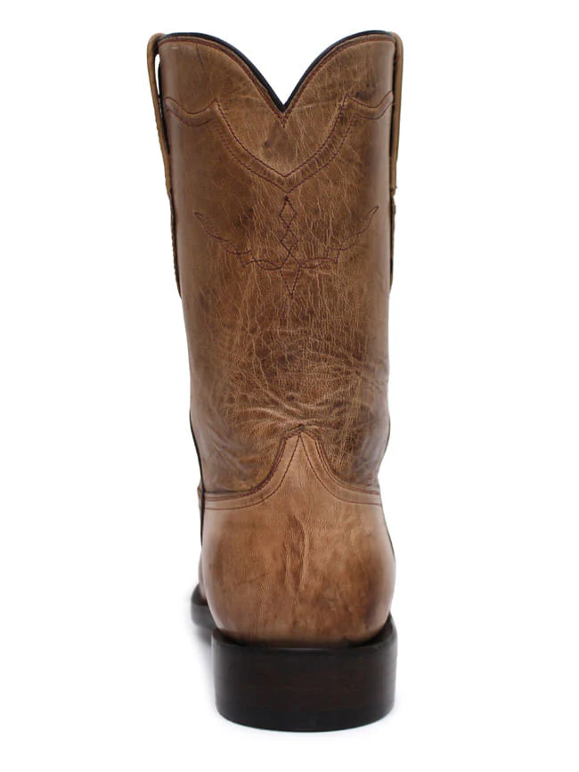 Black Jack Mens Tan Maddog  Antique Roper Boots - Image 3