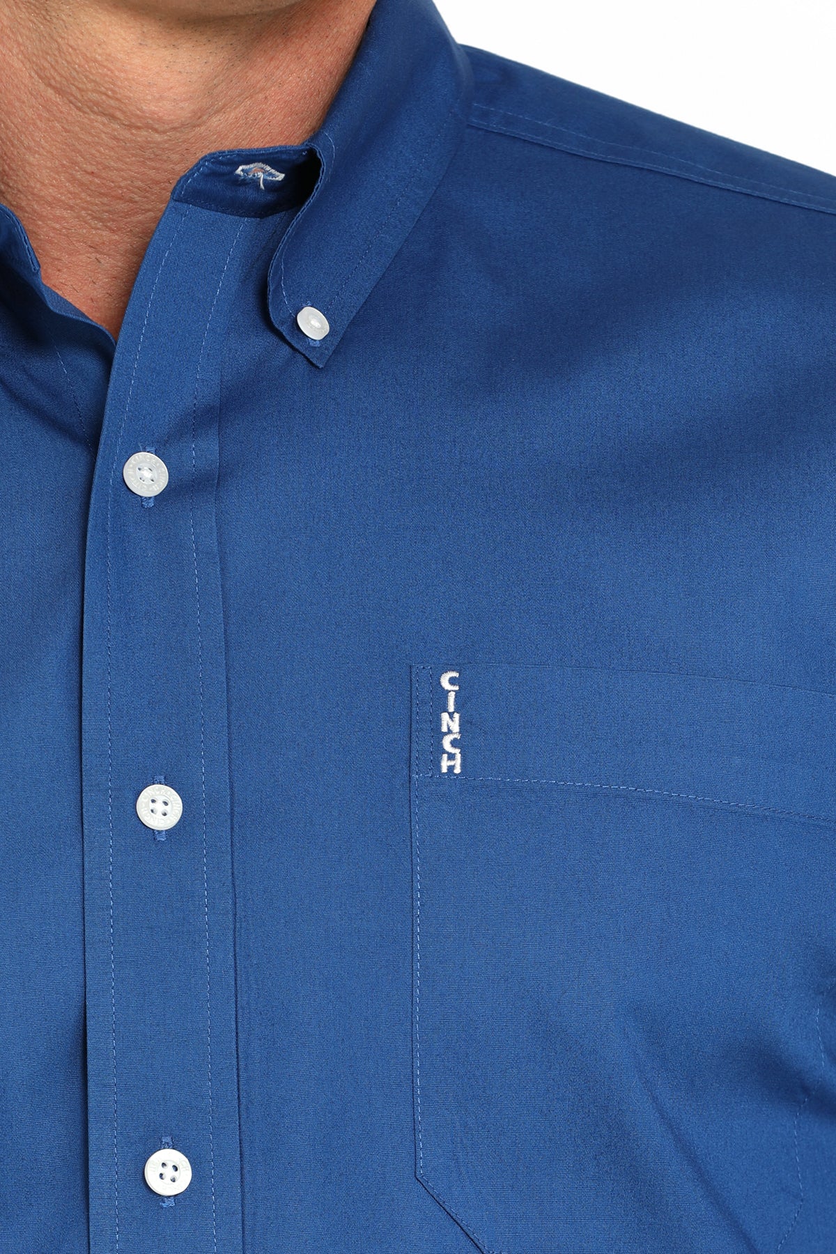 Cinch Mens Royal Blue Long Sleeve Shirt - Image 2