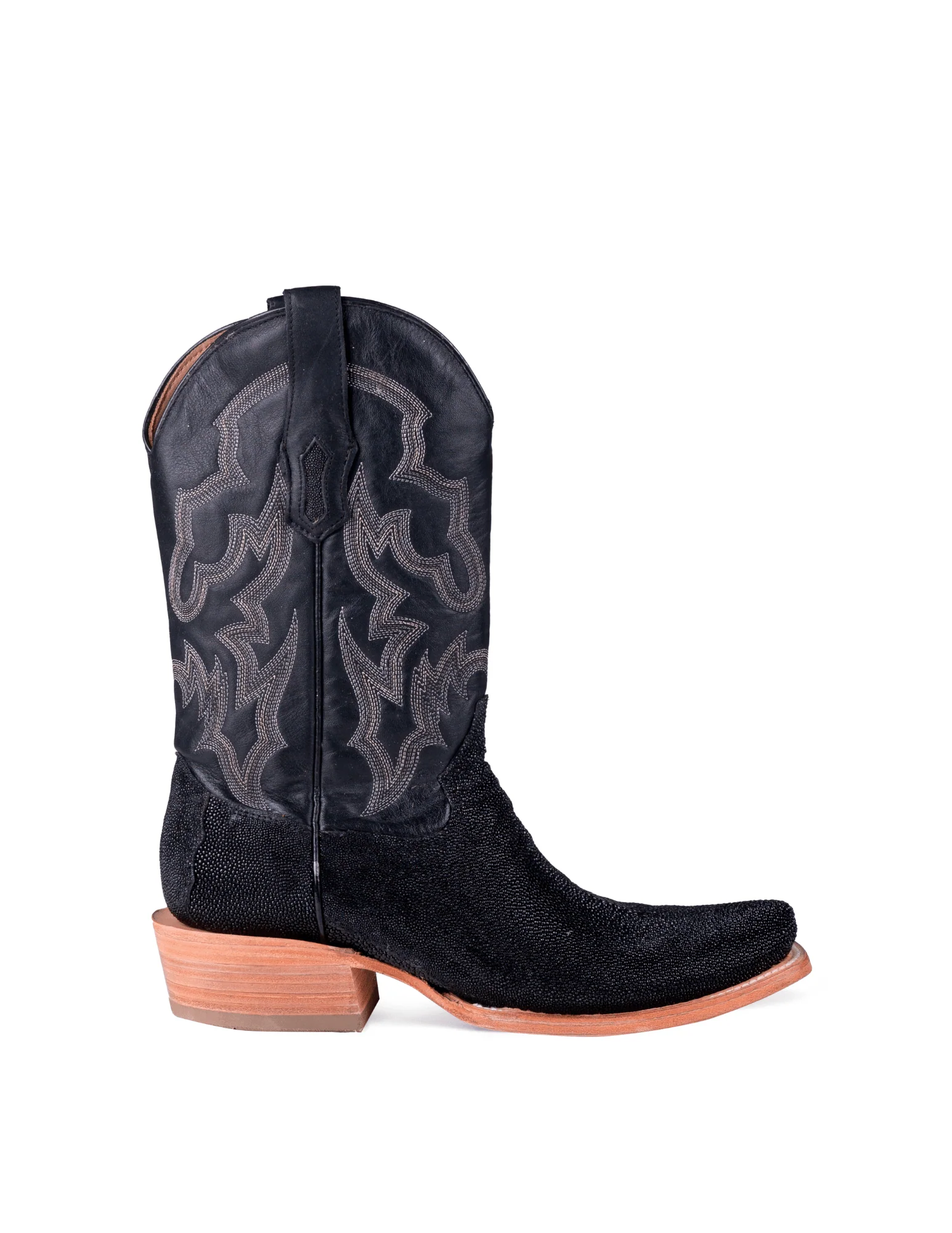 Corral Mens Black Stingray Embroidered Horseman Boots - Image 4