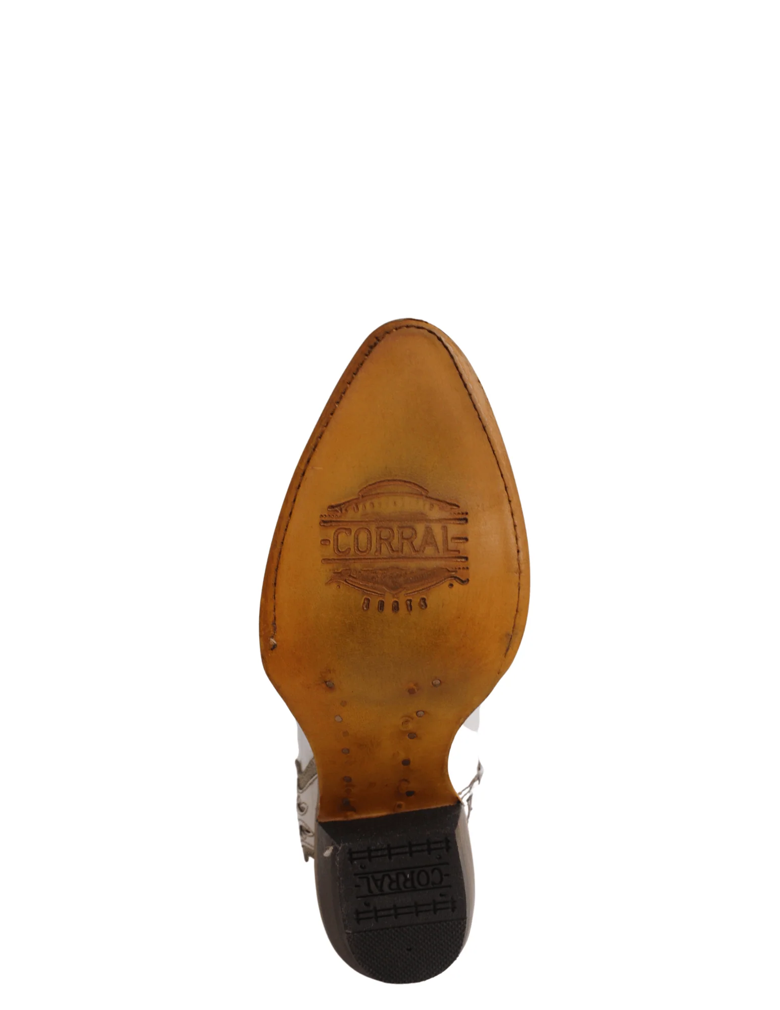 Corral Womens White Leather Overlay Booties - Image 4