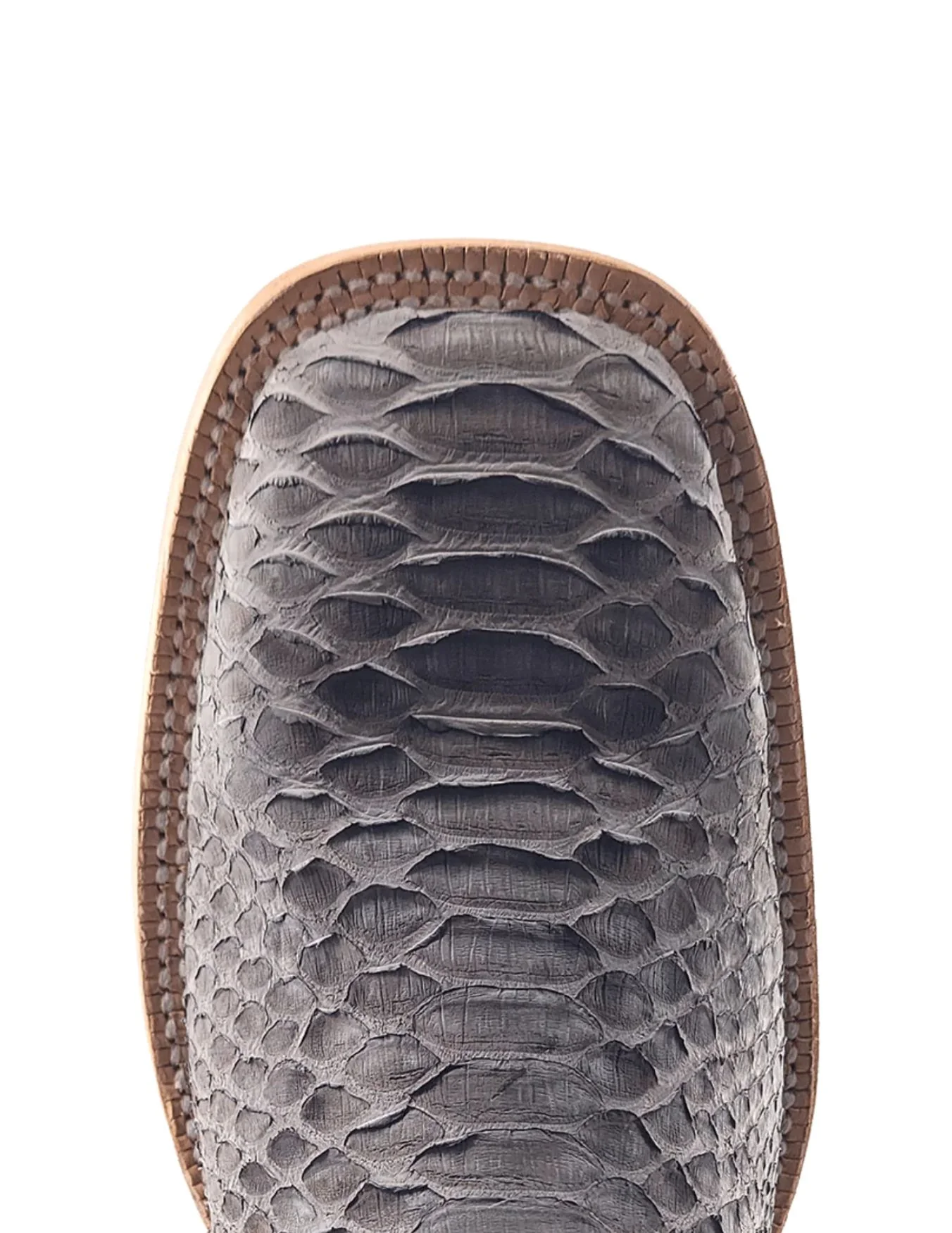 R. Watson Mens Grey Sueded Python Boots - Image 3