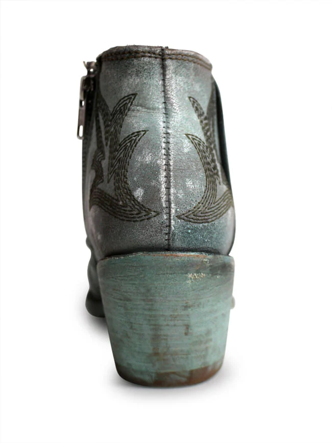 Liberty Black Womens Distressed Turquoise Boots - Image 3