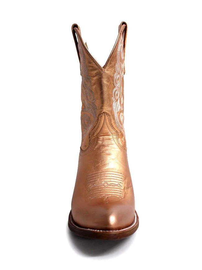 Macie Bean Womens Rose Gold Buckle Dreams Boots - Image 2