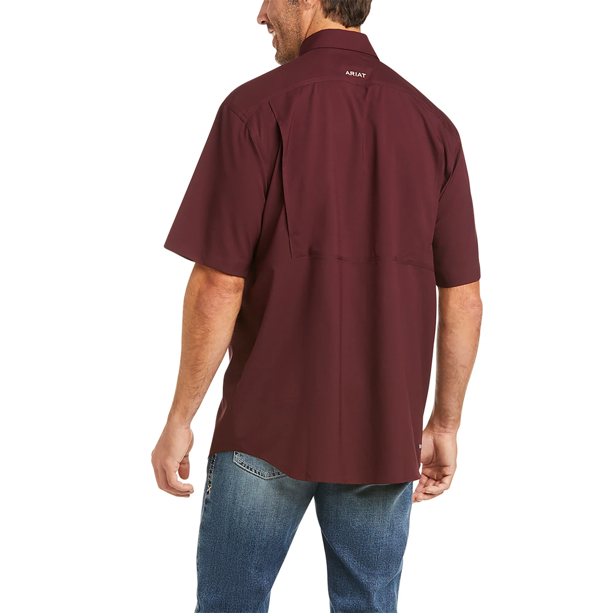 Mens Ariat Malbec Venttek Short Sleeve Shirt - Image 2