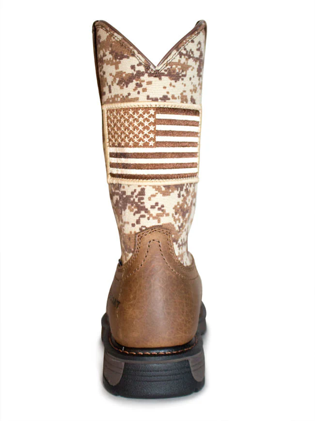 Mens Ariat Steel Toe Patriot Workhog Workboots - Image 3