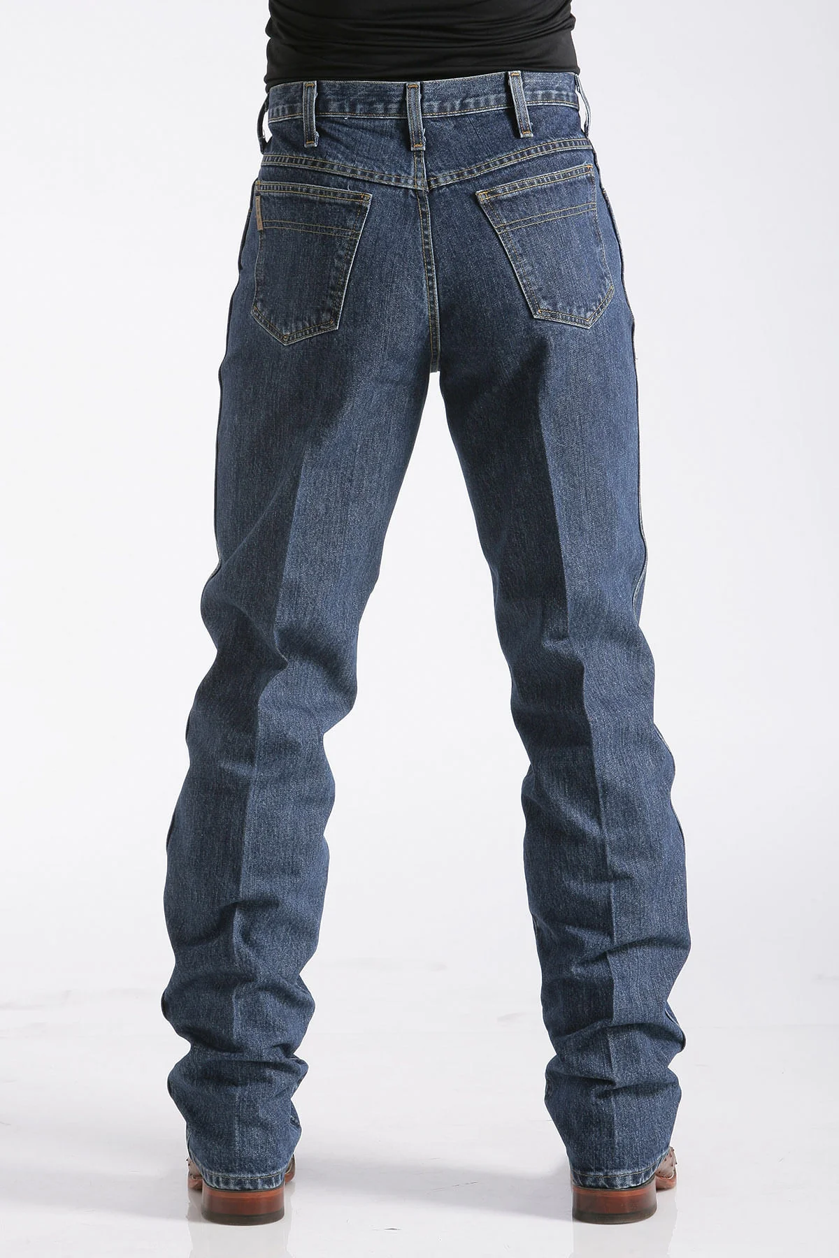 Mens Relaxed Fit Green Label Jeans Dark Stonewash - Image 3