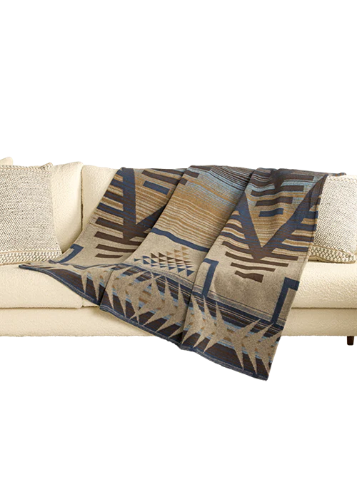 Panhandle Aztec Print Woolly Fleece Blanket