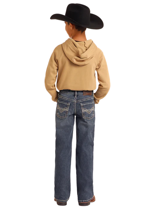 Panhandle Boys Regular Fit Two-Tone V Stitch Bootcut Jeans - Image 2