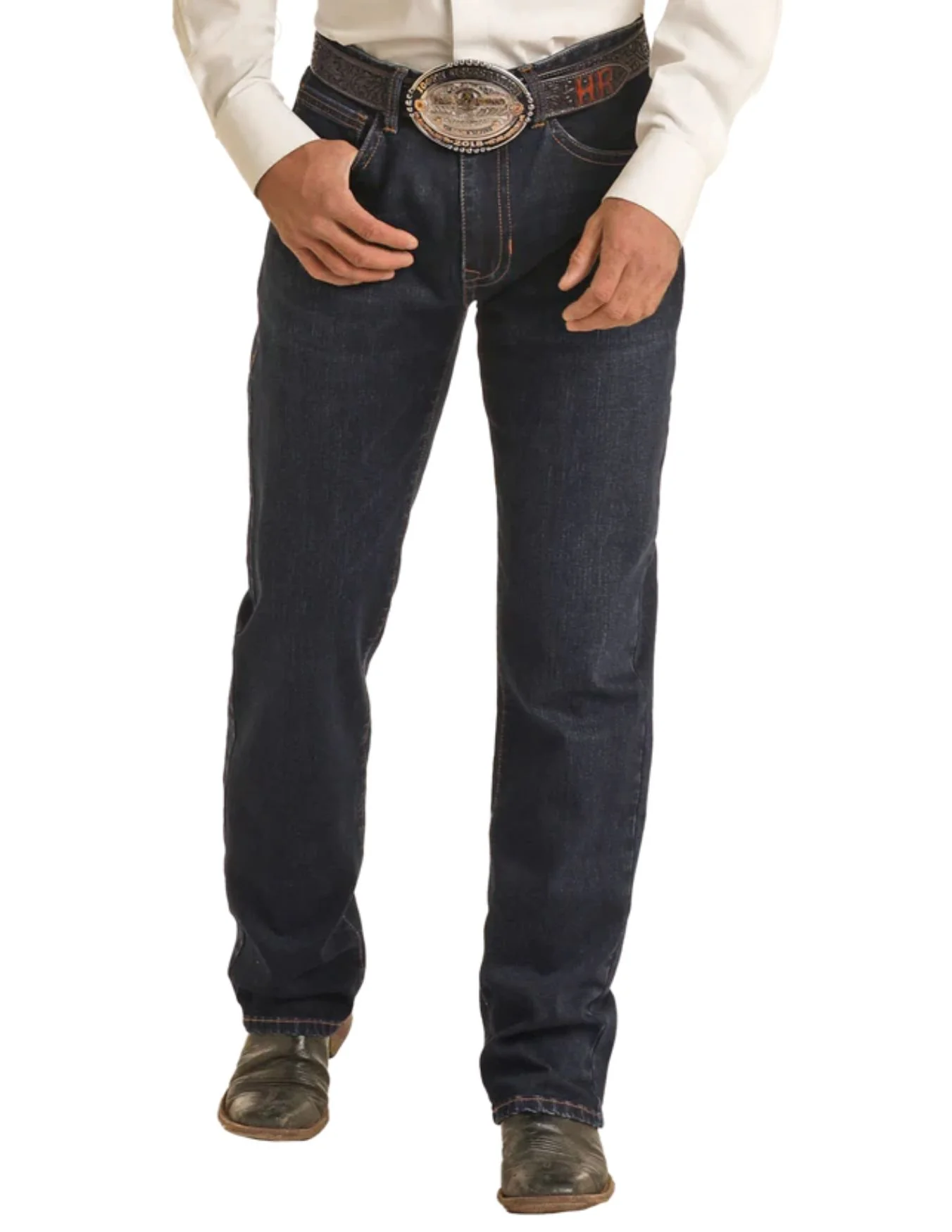 Panhandle Mens '46 Relaxed Fit Rope Stitch Stackable Bootcut Jeans