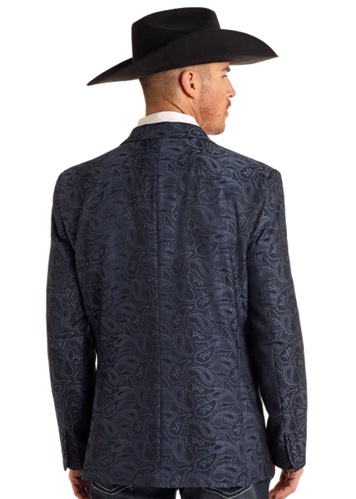 Panhandle Mens Paisley Jacquard Sport Coat - Image 2