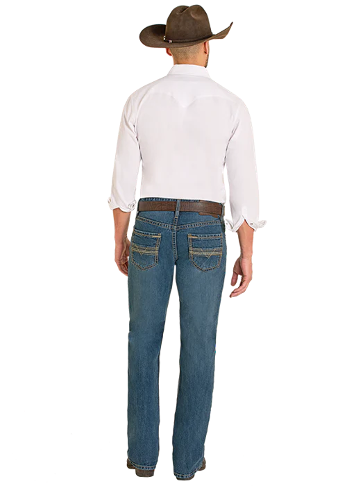 Panhandle Mens Step Stitch Straight Leg Jeans - Image 2