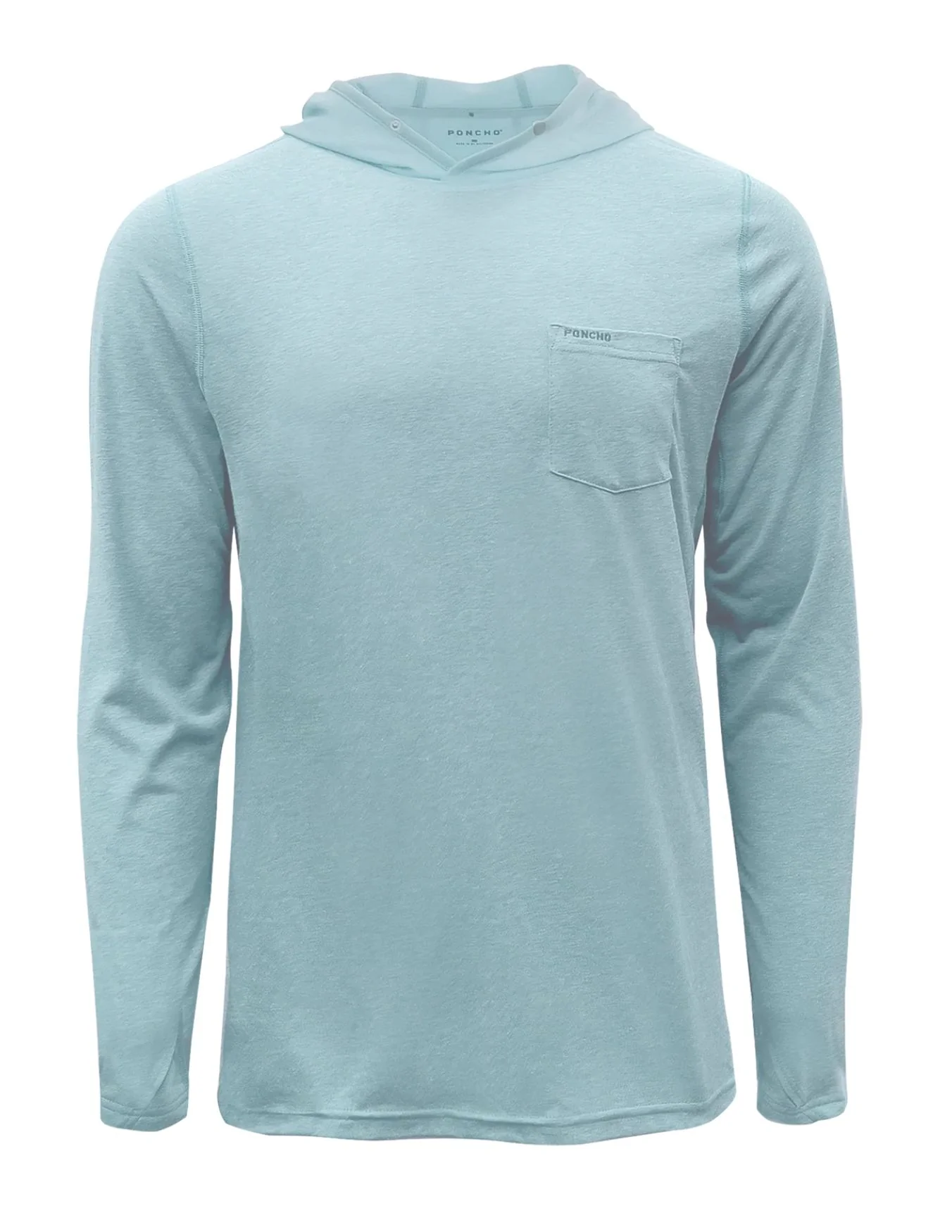 Poncho Mens Salty Teal Performance Hoodie