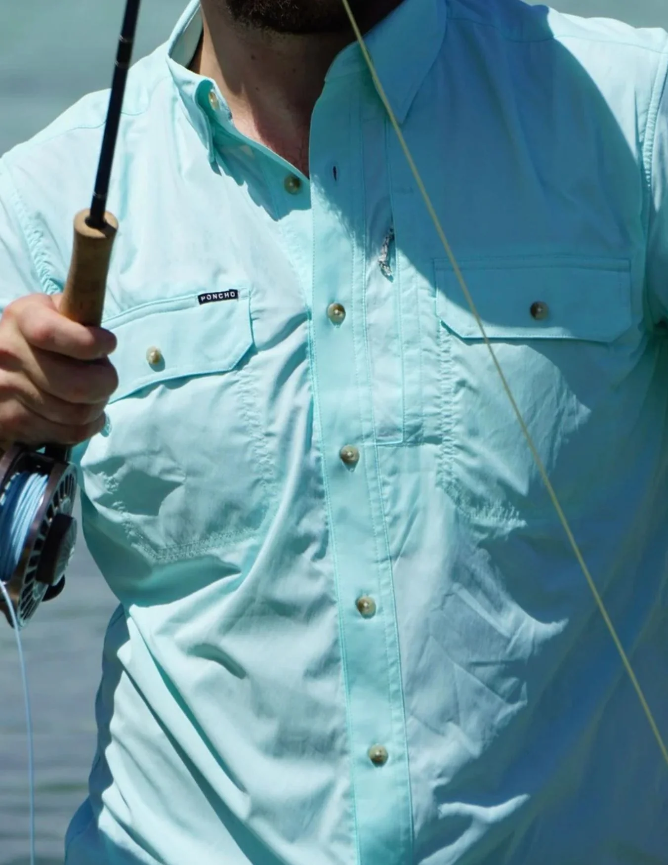 Poncho Mens The Castaway Short Sleeve Shirt - Image 3