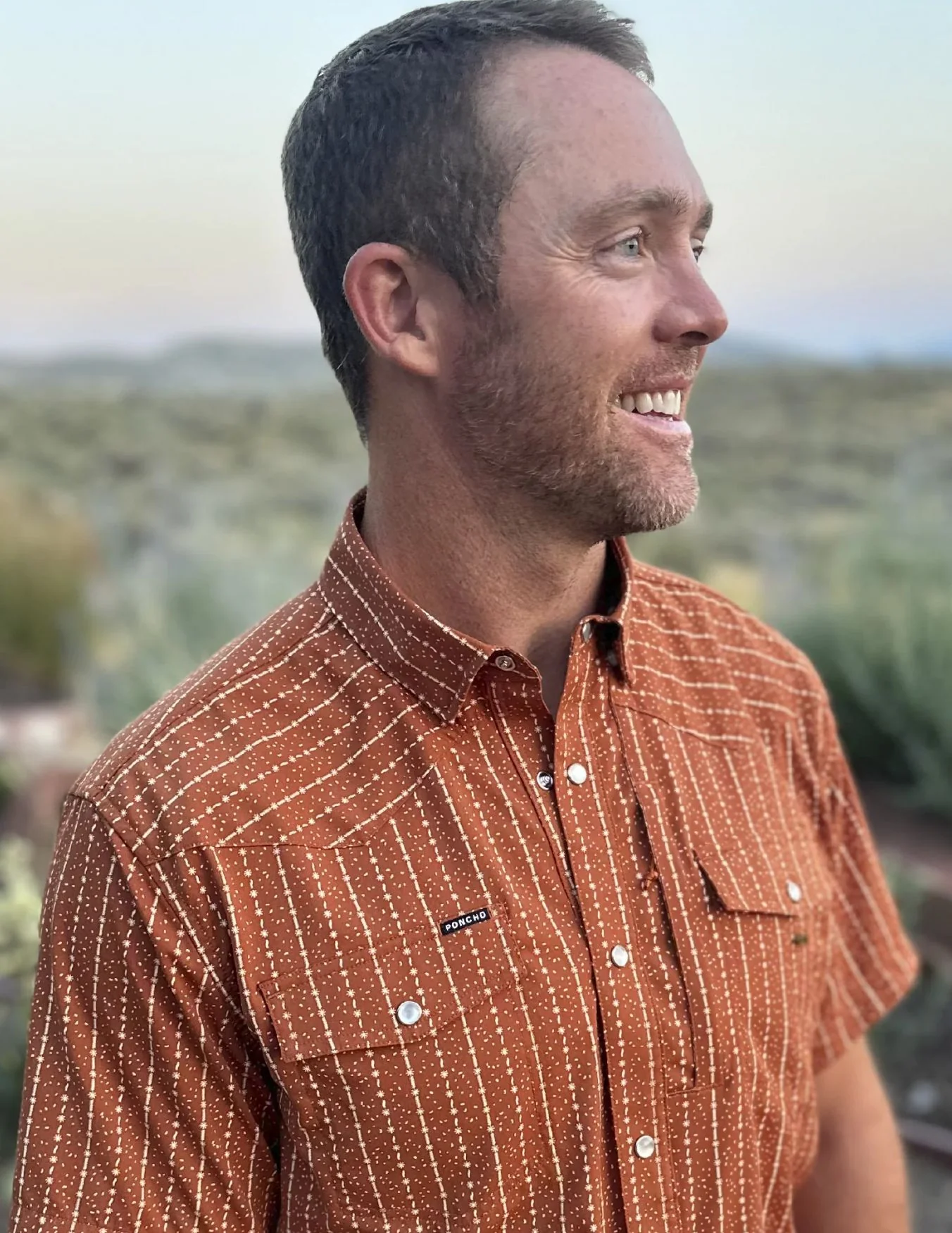 Poncho Mens The Earl Short Sleeve Shirt - Image 3