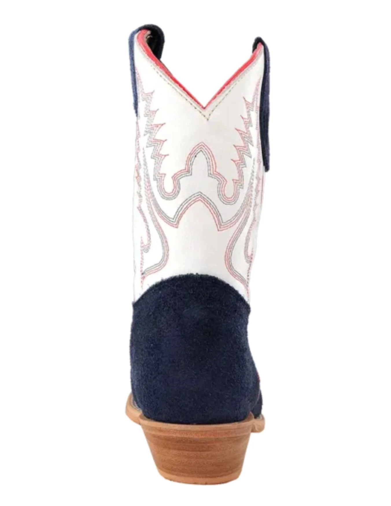 R. Watson Navy Roughout Narrow Square Toe Boots - Image 3