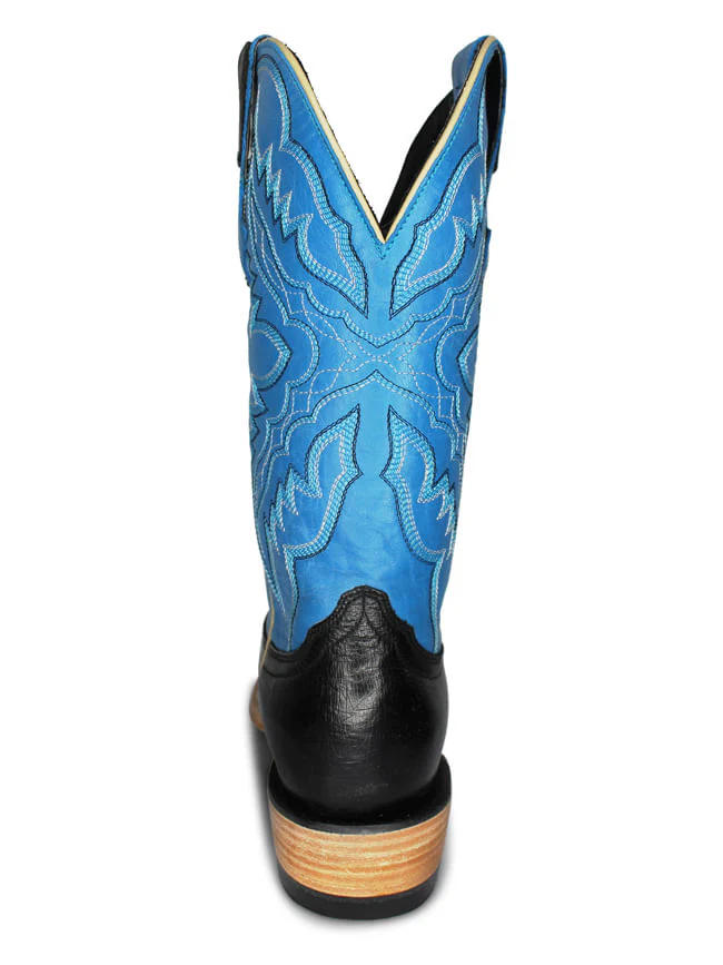 Resistol Mens Black Smooth Ostrich Boots - Image 3