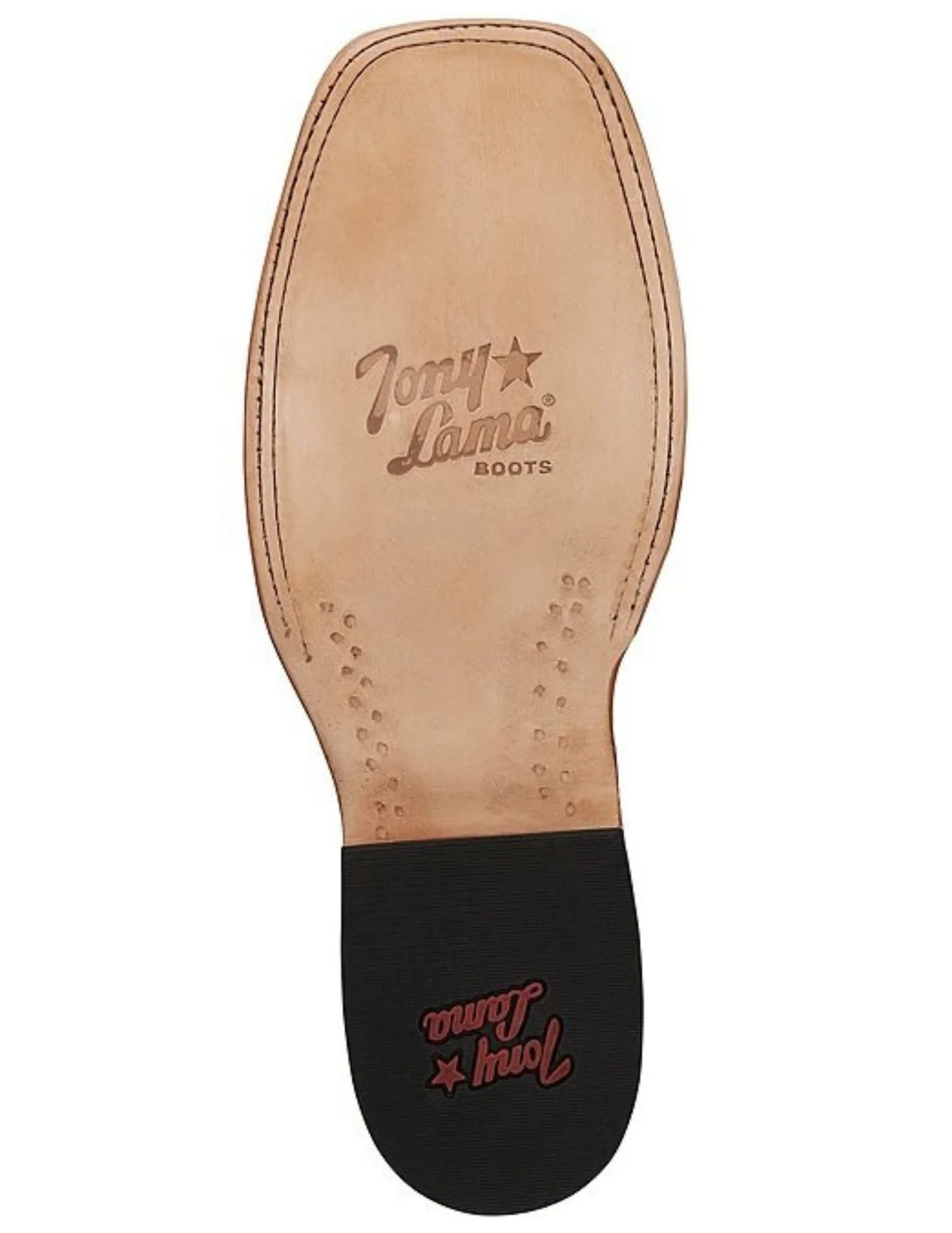 Tony Lama Mens Sealy Black Print Square Toe Boots - Image 4