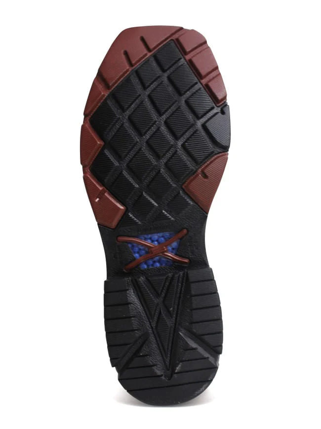 Twisted X Mens Ostrich and Black Cross Stitch Composite Toe Work Boots - Image 4