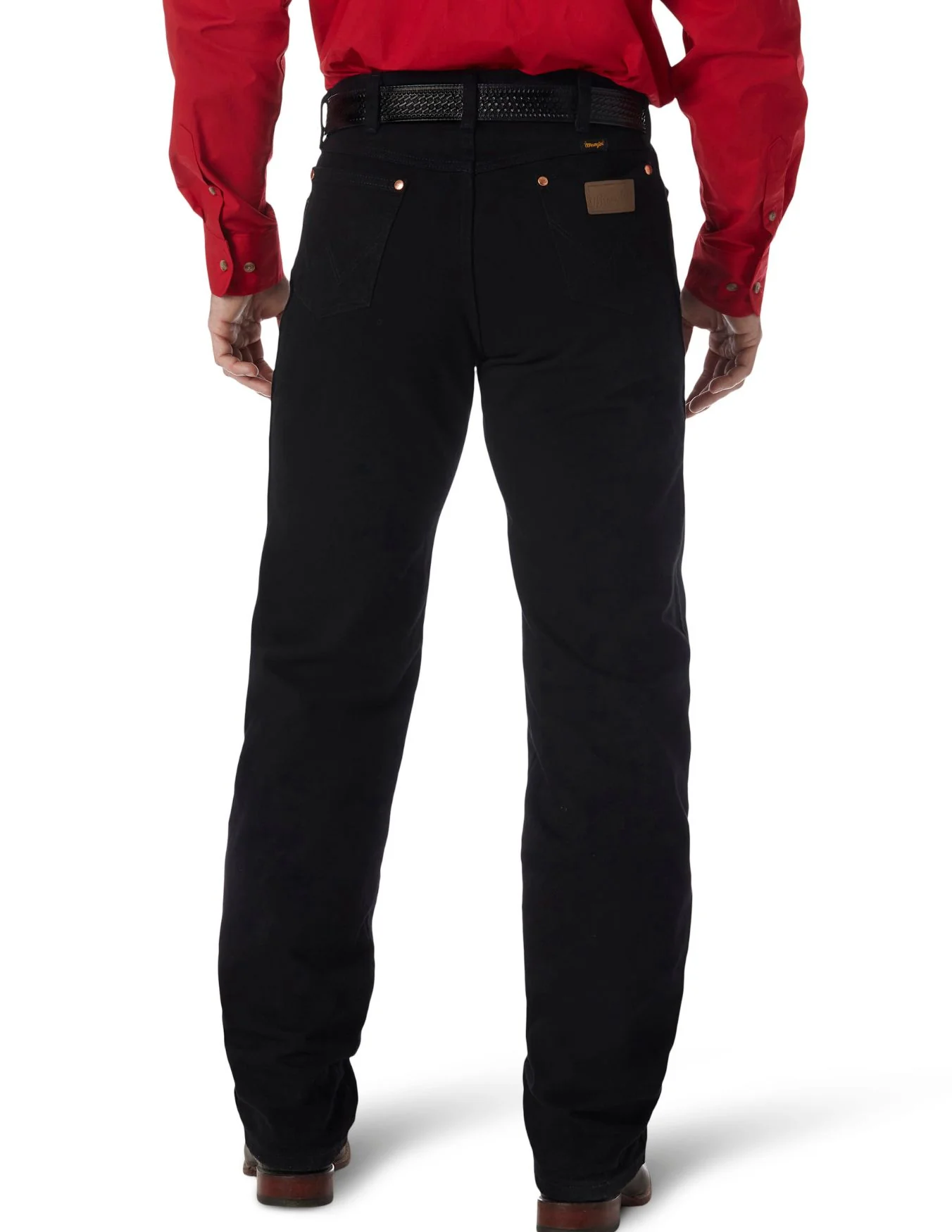 Wrangler Mens Black Cowboy Cut Original Fit Jeans - Image 2