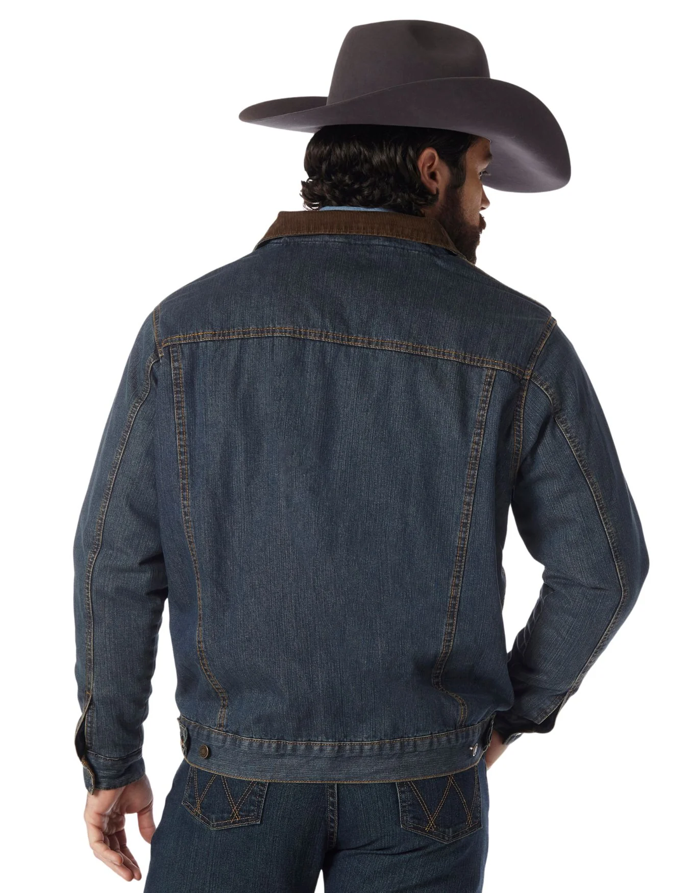 Wrangler Mens Blanket Lined Denim Jacket - Image 2