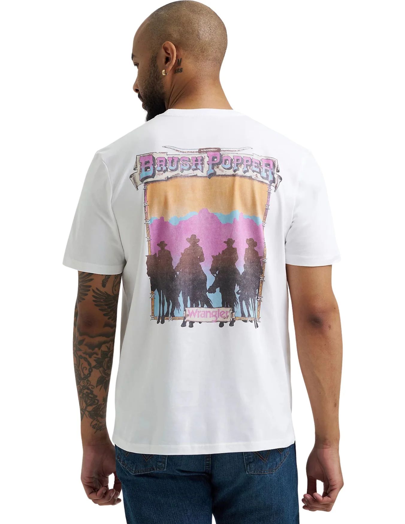 Wrangler Mens Brushpopper Graphic T-Shirt - Image 2