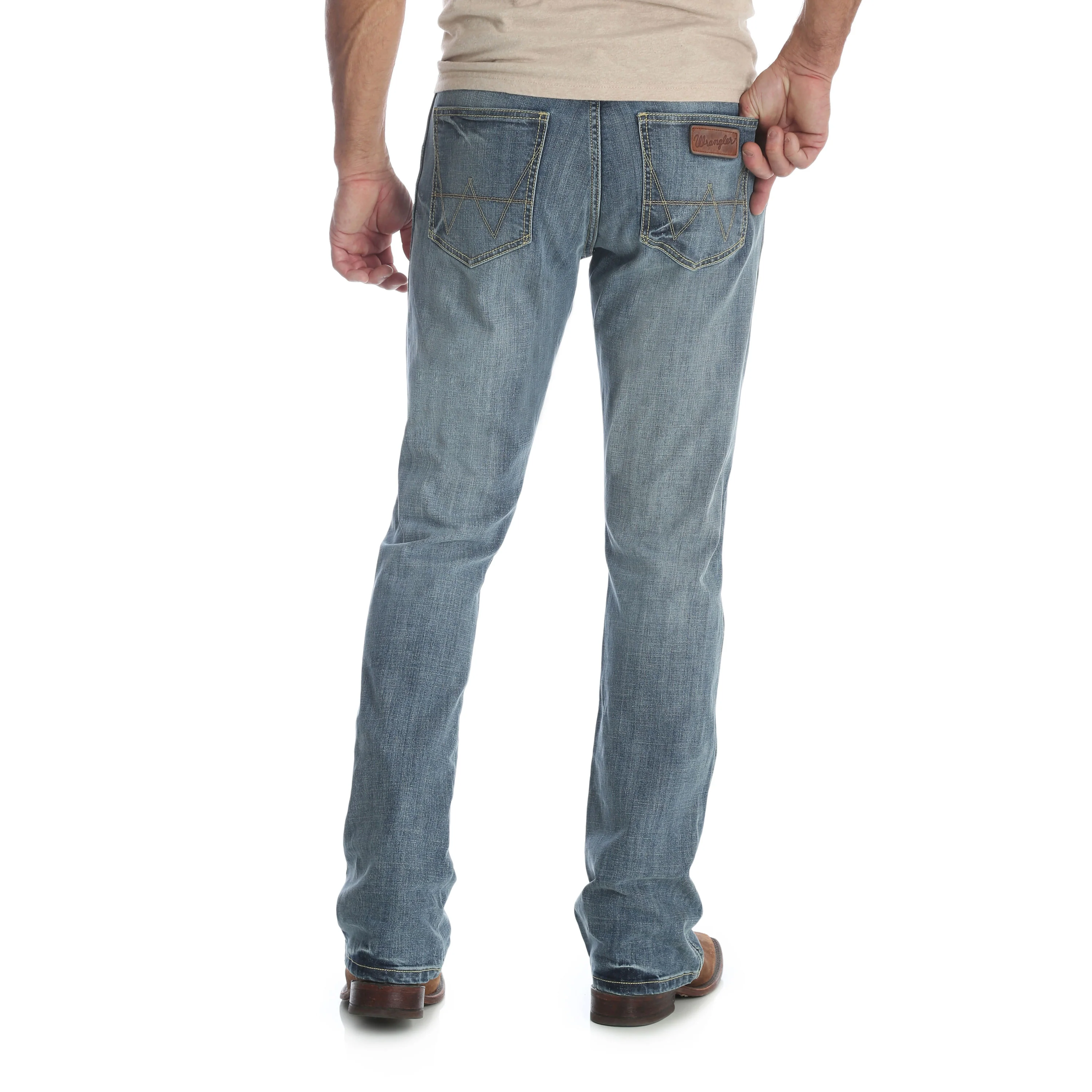 Wrangler Mens Retro Greeley Slim Boots Jeans - Image 2